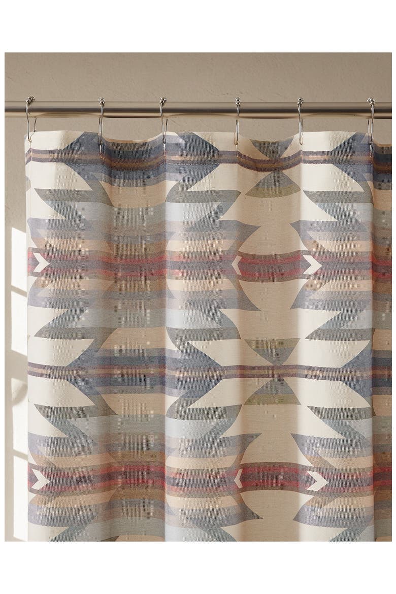 Wyeth Trail Shower Curtain, Alternate, color, OATMEAL MULTI
