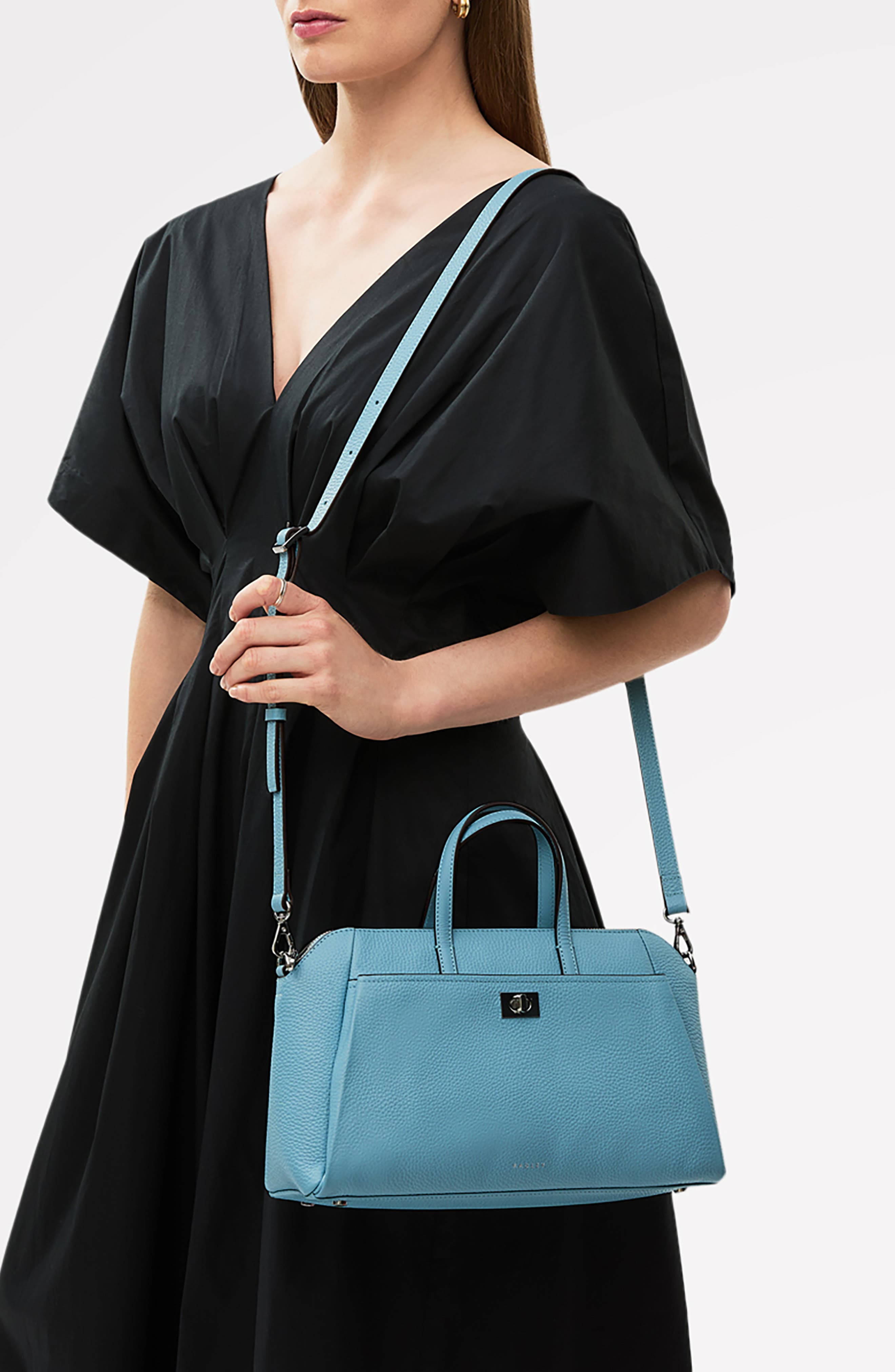 Radley Brook Avenue Pebbled Leather Small Satchel, Alternate, color, Cameo