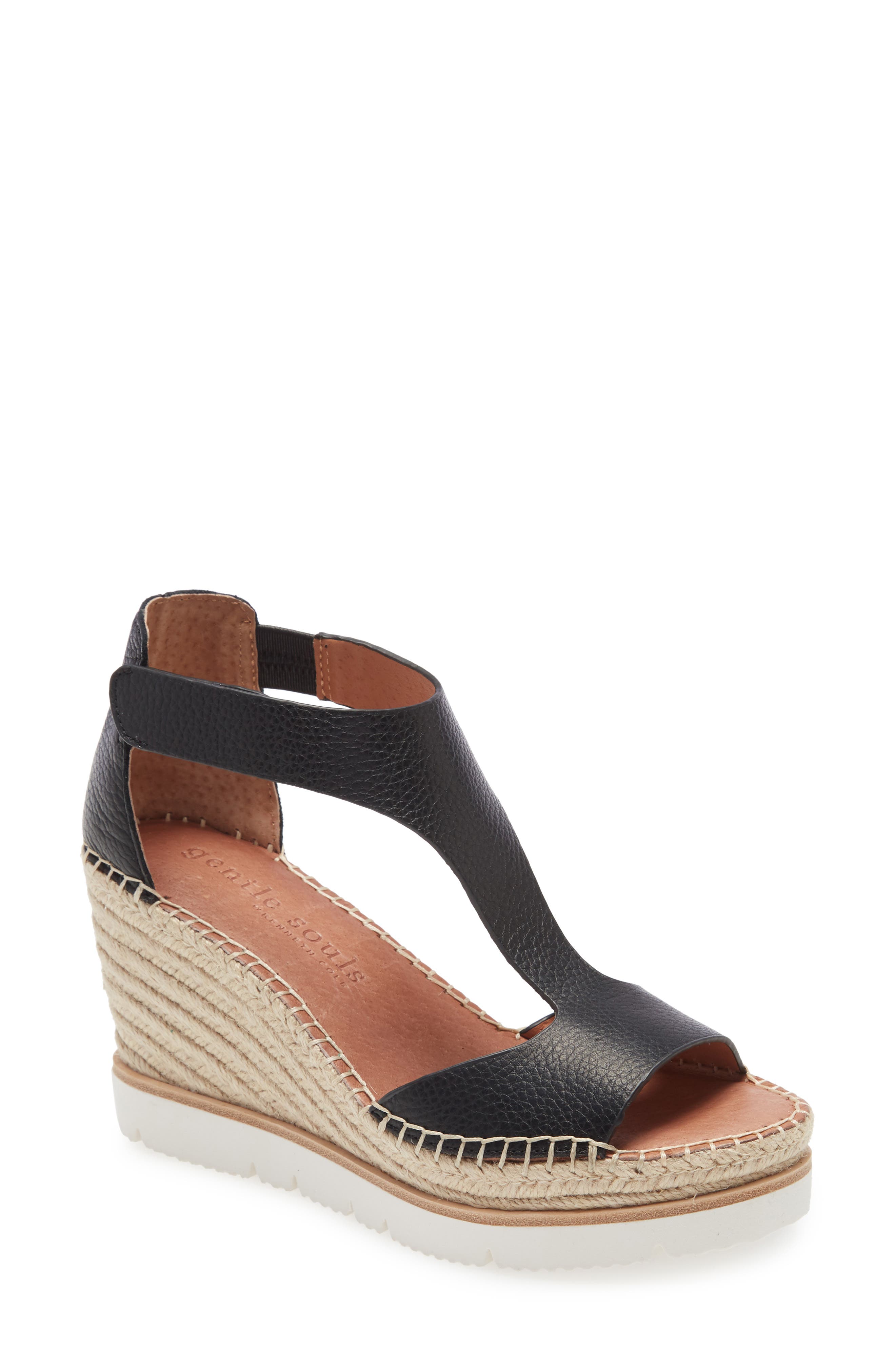 Gentle Souls Signature Elyssa T-Strap Wedge Sandal, Main, color, 