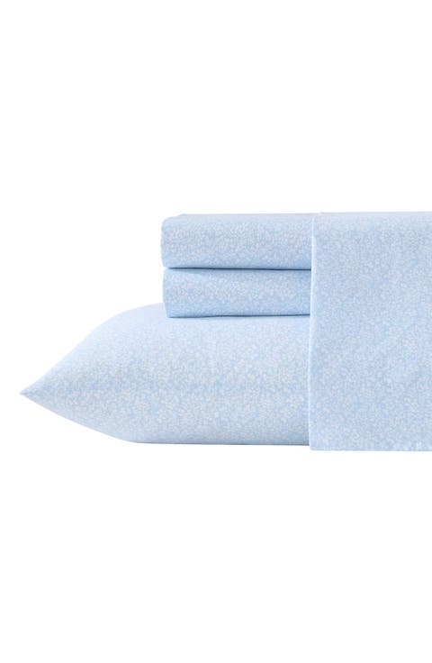 Maeve Floral 200 Thread Count Cotton Percale Sheet Set