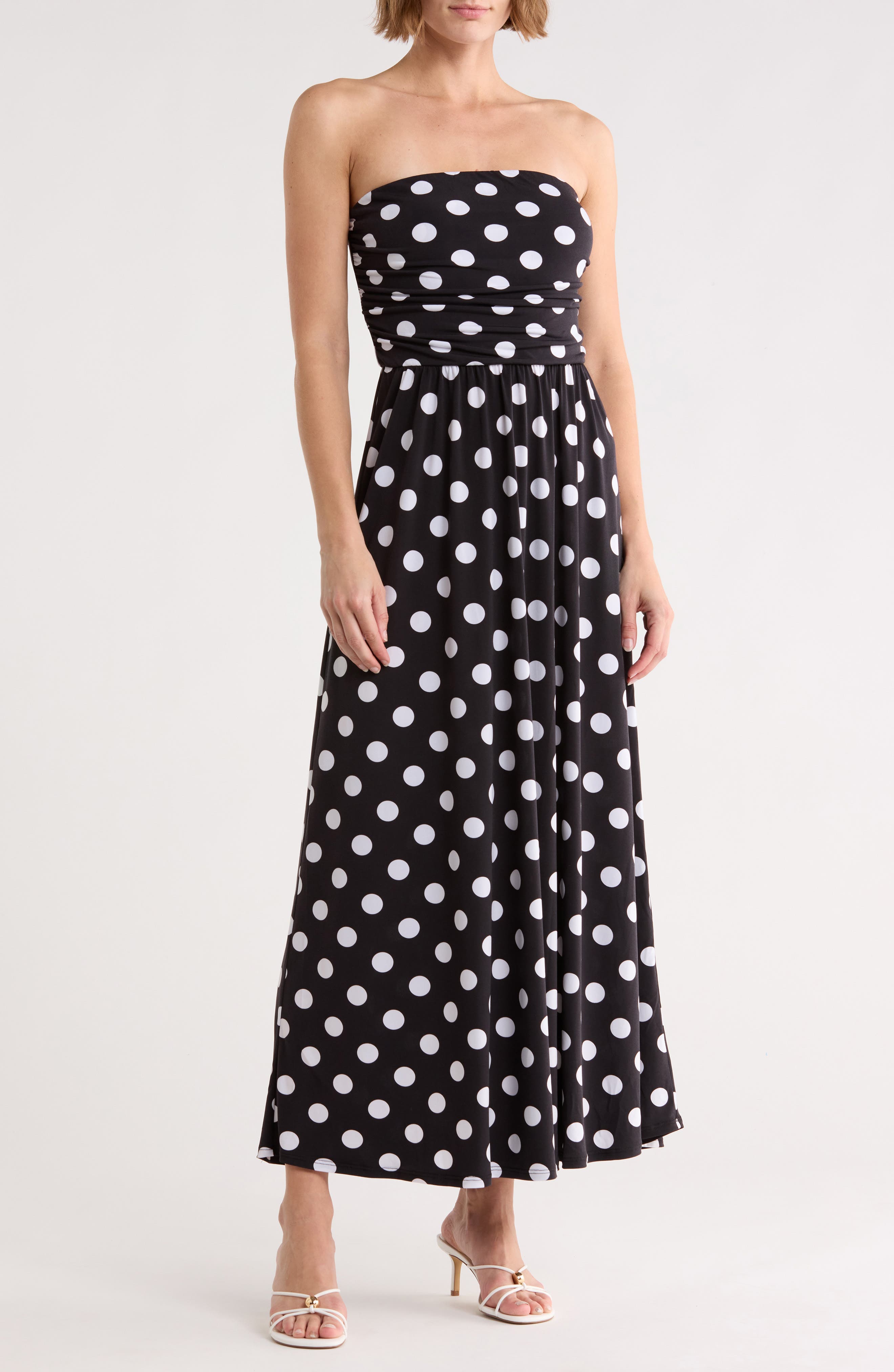 BLACK/ WHITE POLKA DOT