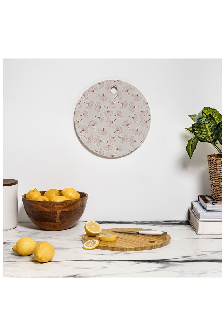Ginkgo Cutting Board, Alternate, color, BEIGE