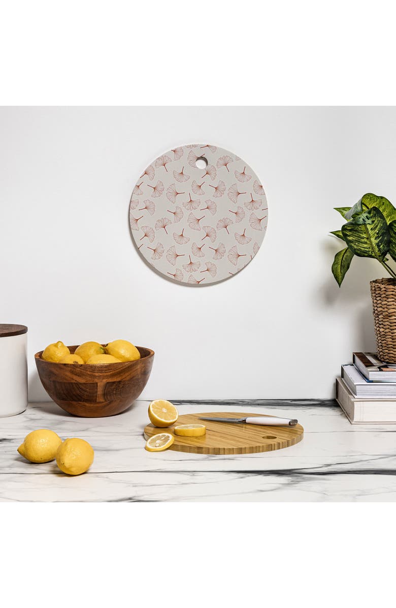 Deny Designs Ginkgo Cutting Board, Alternate, color, Beige