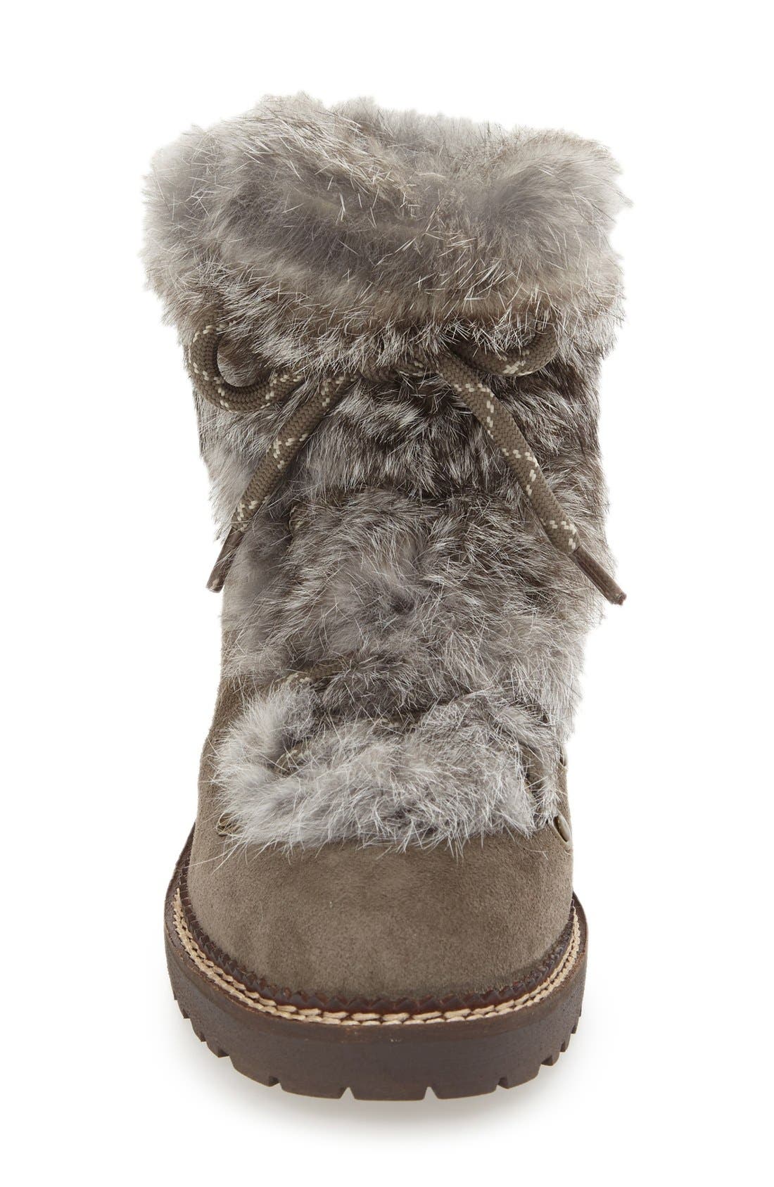 Arturo Chiang 'Philippa' Genuine Rabbit Fur Hiking Boot (Women ...
