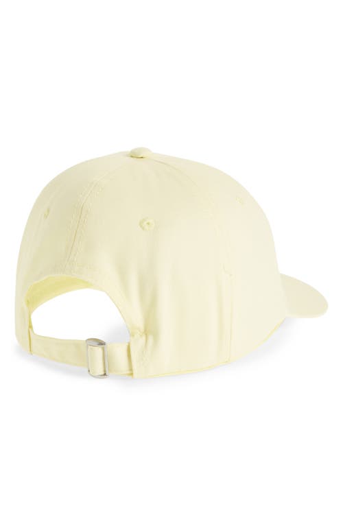 Nordstrom Rack Classic Cotton Baseball Cap In Yellow