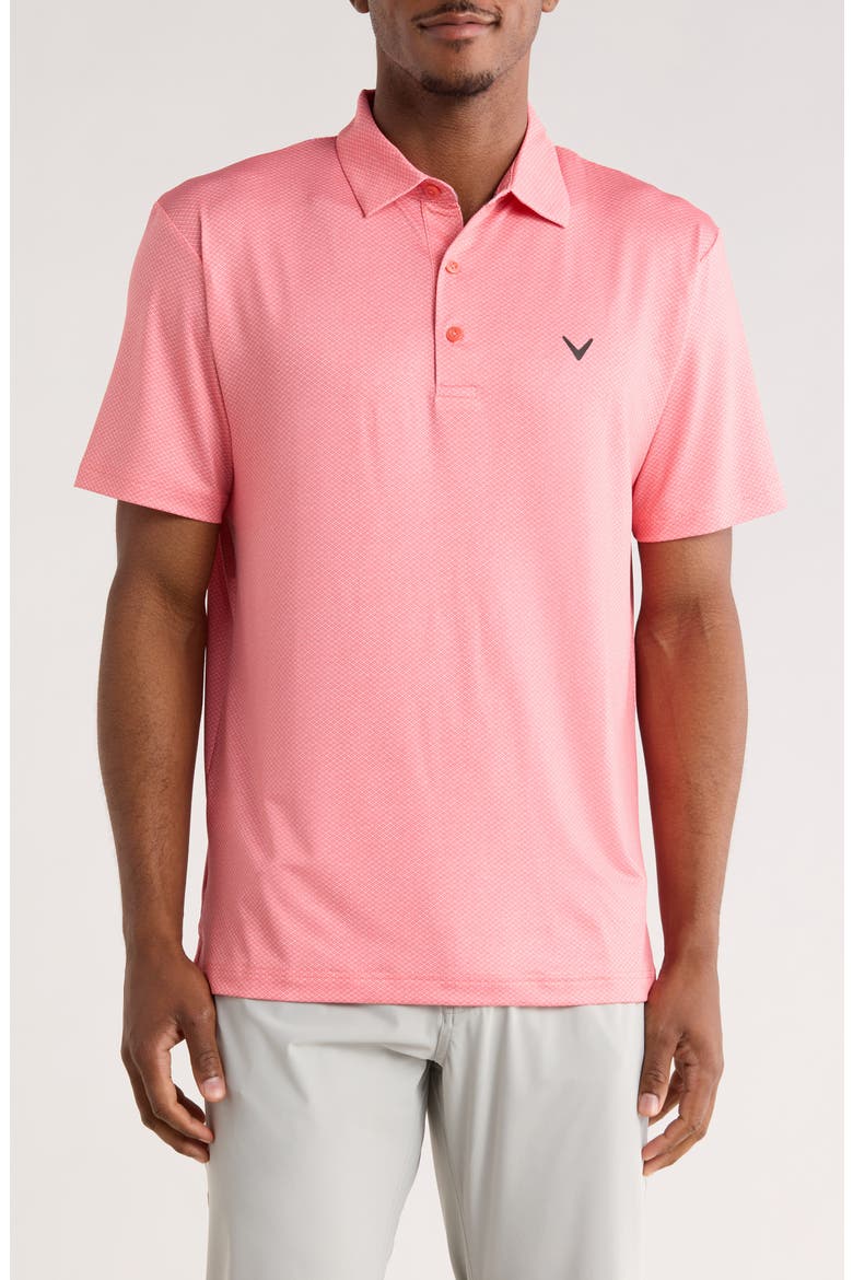 Performance Golf Polo, Main, color, SPICED CORAL