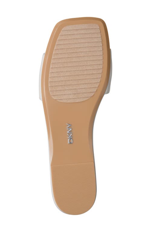 Dkny Dania Slide Sandal In Soft White