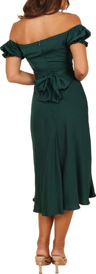 Mickenna Frill Tie Back Midi Dress