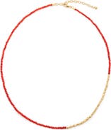 Monica Vinader Mini Nugget Stone Beaded Necklace
