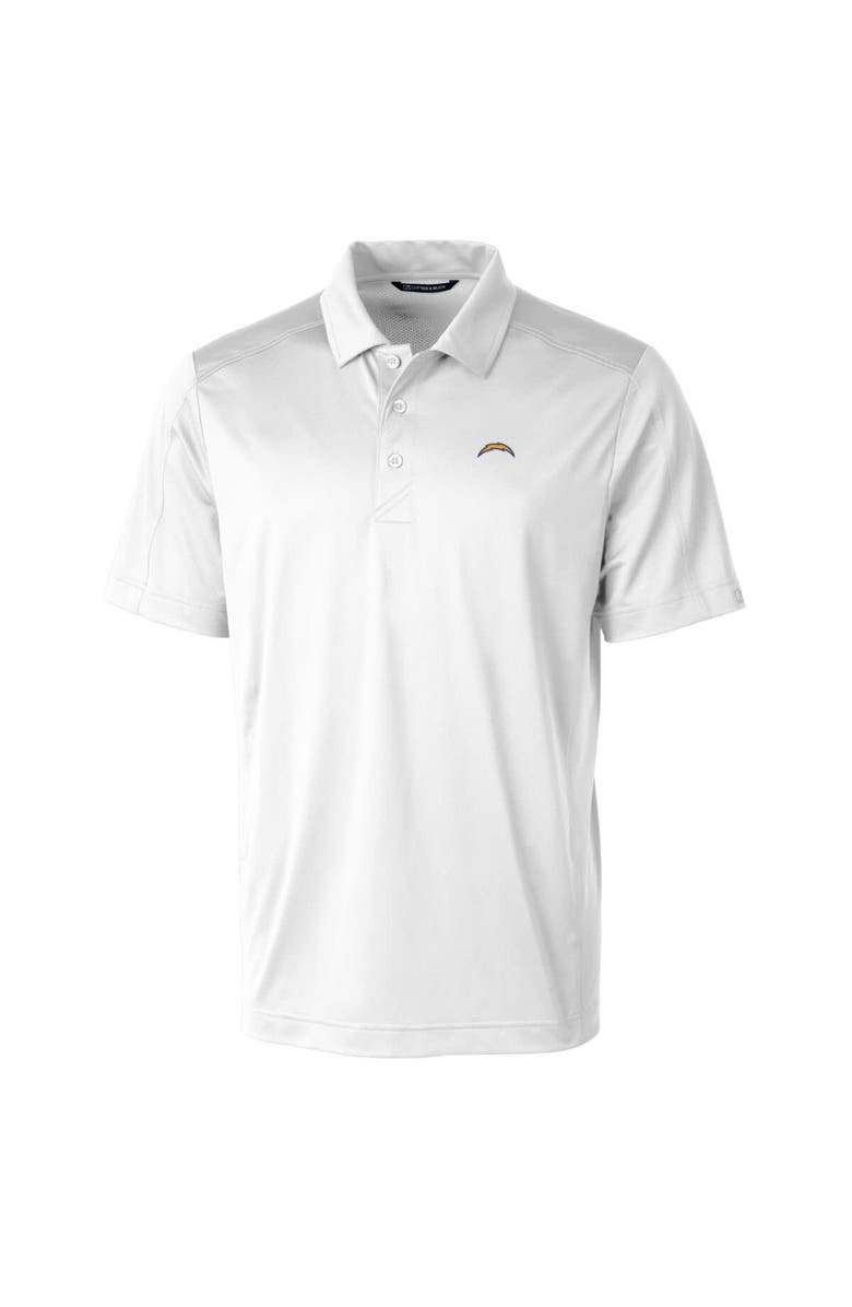 Cutter & Buck Men's Cutter & Buck White Los Angeles Chargers Prospect Textured Stretch Polo, Alternate, color, White