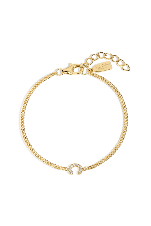 Electric Picks Initial Bracelet In Gold