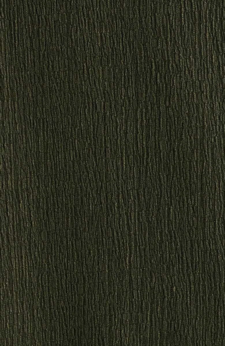 AK ANNE KLEIN Textured Keyhole Top, Alternate, color, Dark Bay Leaf
