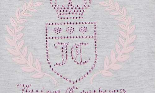 Shop Juicy Couture Kids' Rhinestone Tee & Velour Shorts Set In Pink