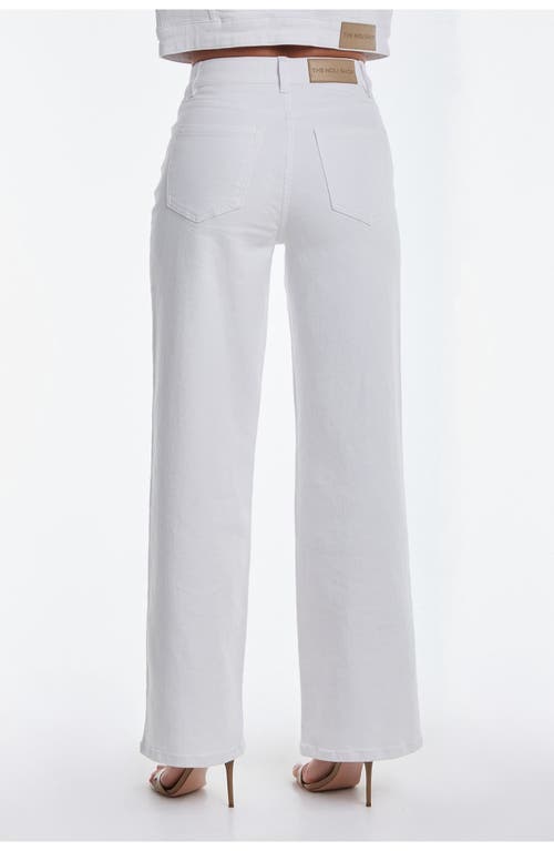 The Noli Shop Kaia Pearl High Rise Jean Petite In White