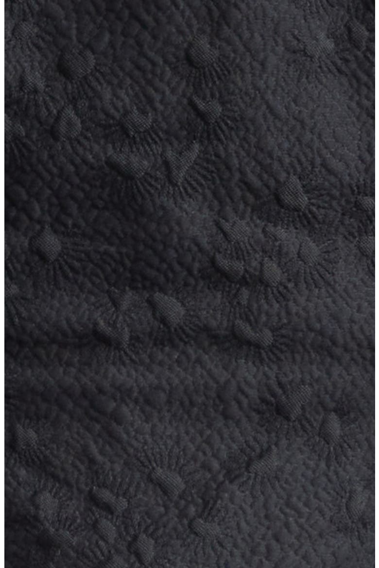 Daimi Cotton Blend Matelassé Top, Alternate, color, BLACK
