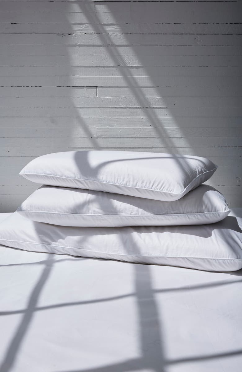 Coyuchi Down Alternative Shredded Organic Latex Pillow, Alternate, color, Alpine White