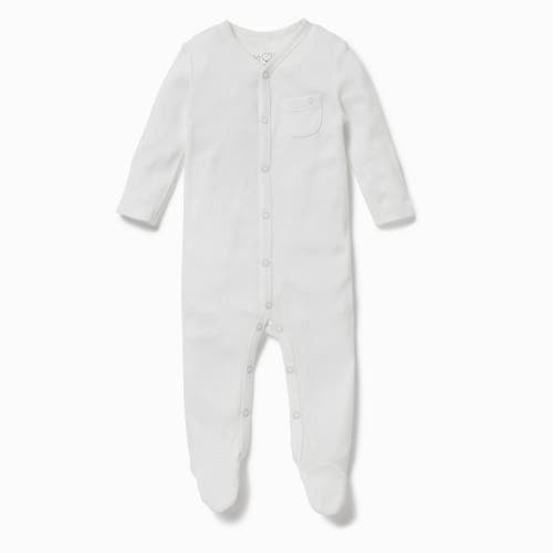 Mori Kids'  Front Opening Sleepsuit In Gray