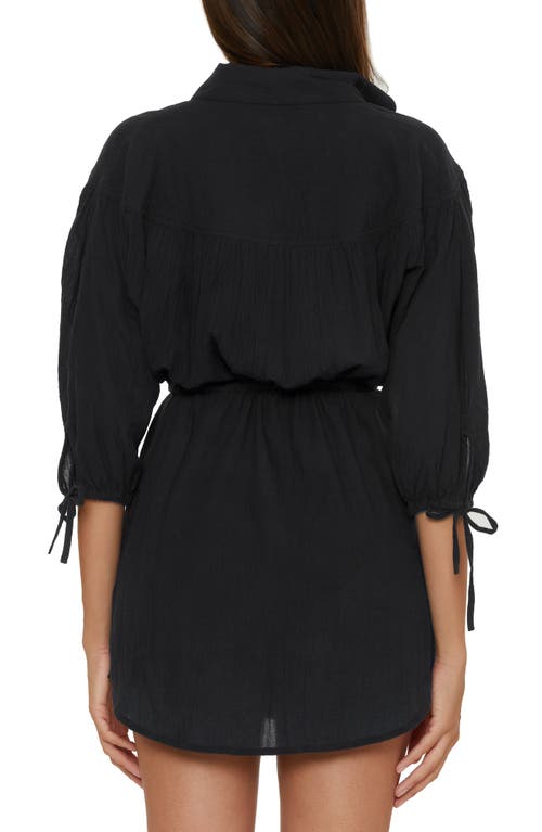 Becca Cotton Cover-up Tunic In Black