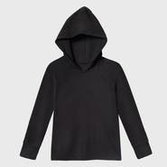 CITY THREADS Baby Boys Medium-Weight 100% Cotton Long Sleeve Hooded Tee with Cuffs