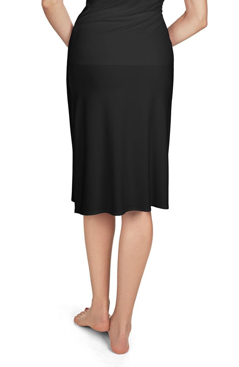 MeMoi High Waist Bonded Half Slip Skirt, Alternate, color, Black
