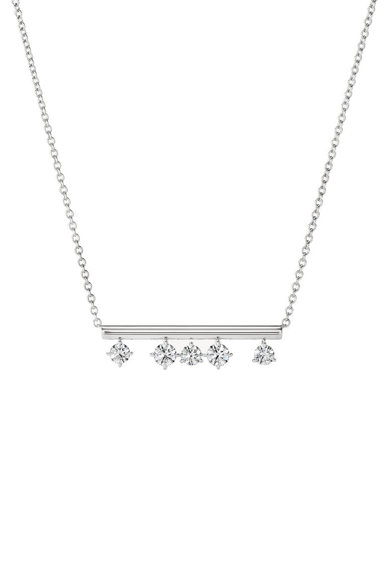 Barre Pendant Necklace, Main, color, WHITE GOLD/ DIAMOND