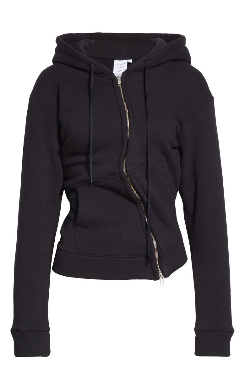 Vaquera Twisted Cotton Logo Hoodie, Alternate, color,