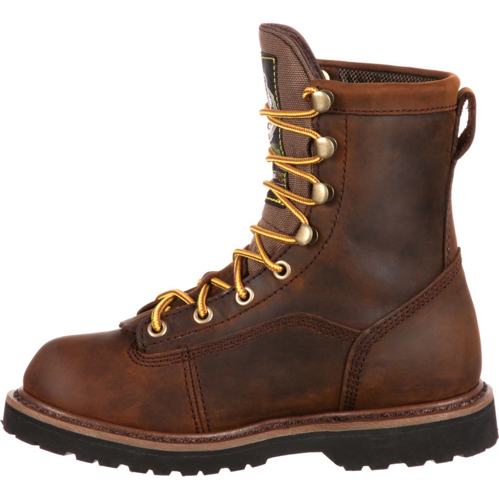 Georgia Boot Waterproof Insulated Kids'outdoor Boot In Brown
