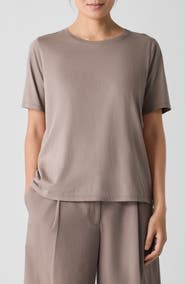 Eileen Fisher Crewneck Organic Cotton T-Shirt