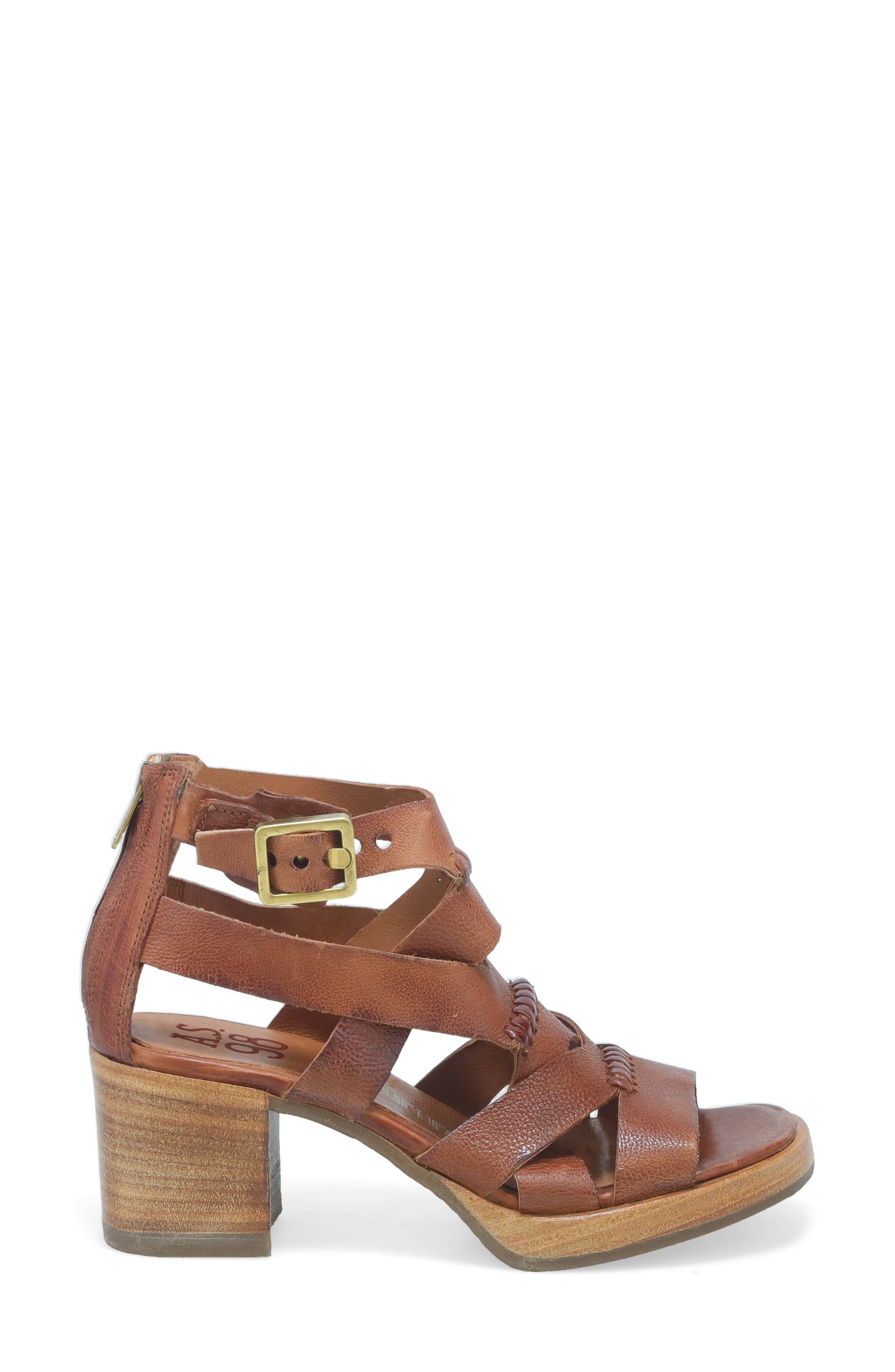 A.S.98 Alfred Ankle Strap Sandal, Alternate, color, 