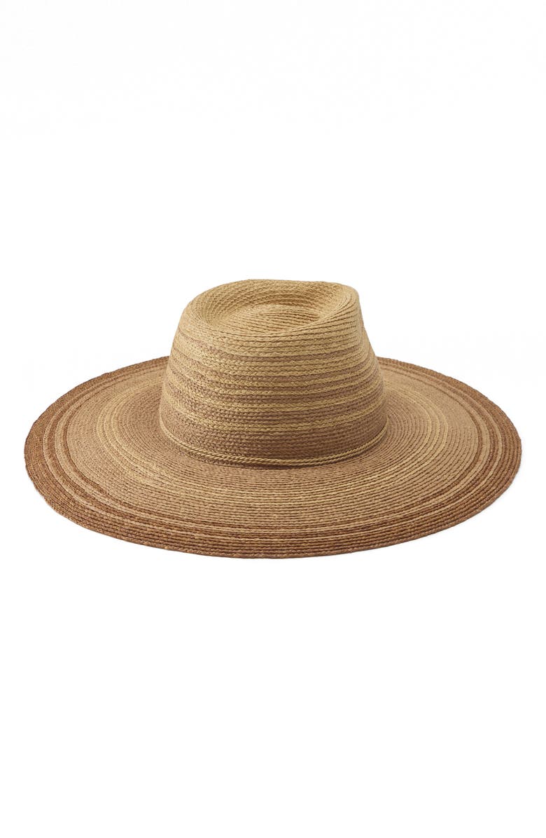Helen Kaminski Iluka Raffia Sun Hat, Alternate, color, Natural Ombre