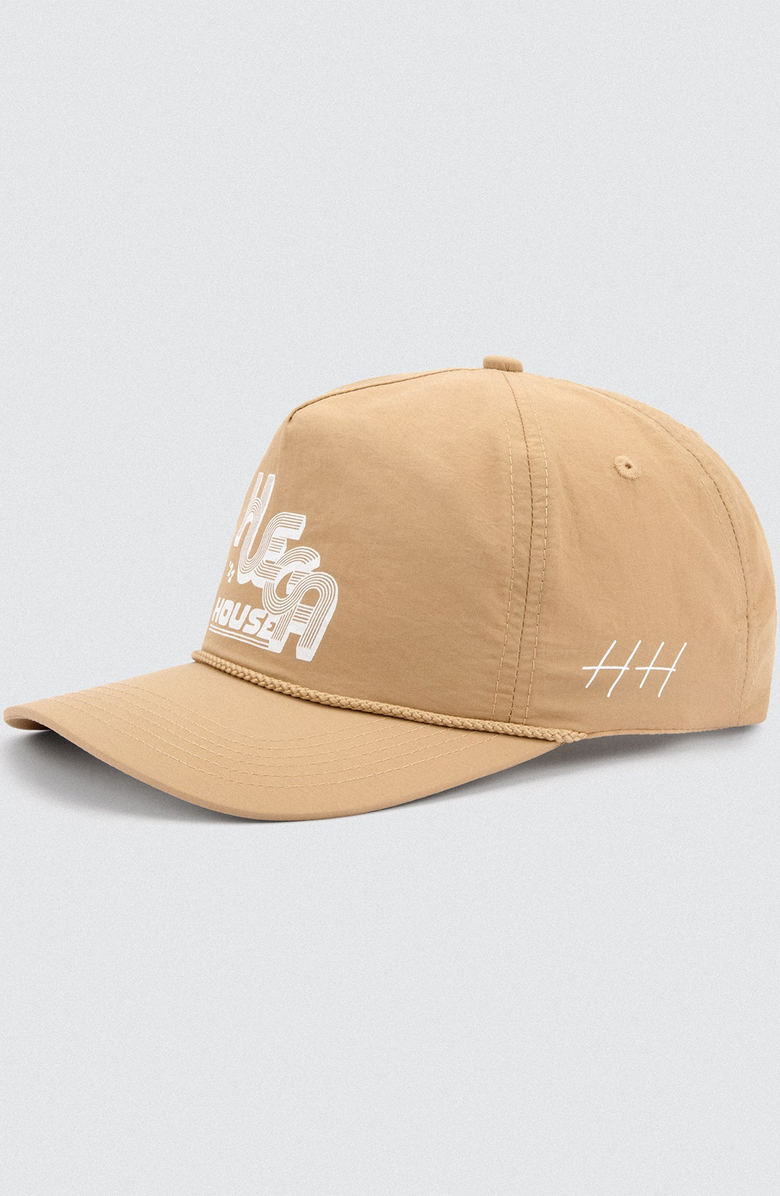 Huega House Track Nylon Hat, Alternate, color, Khaki