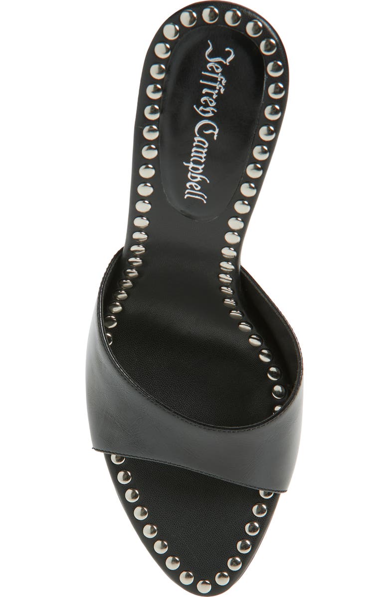 Jeffrey Campbell Agent Studded Sandal, Alternate, color, Black Silver