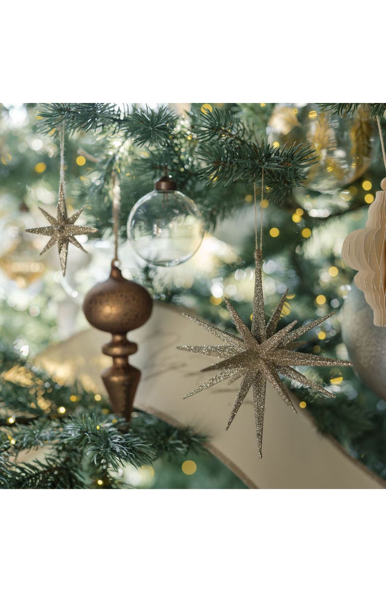 CG Hunter Assorted Neutral Palette Glass Finial Ornament, Alternate, color, Crème