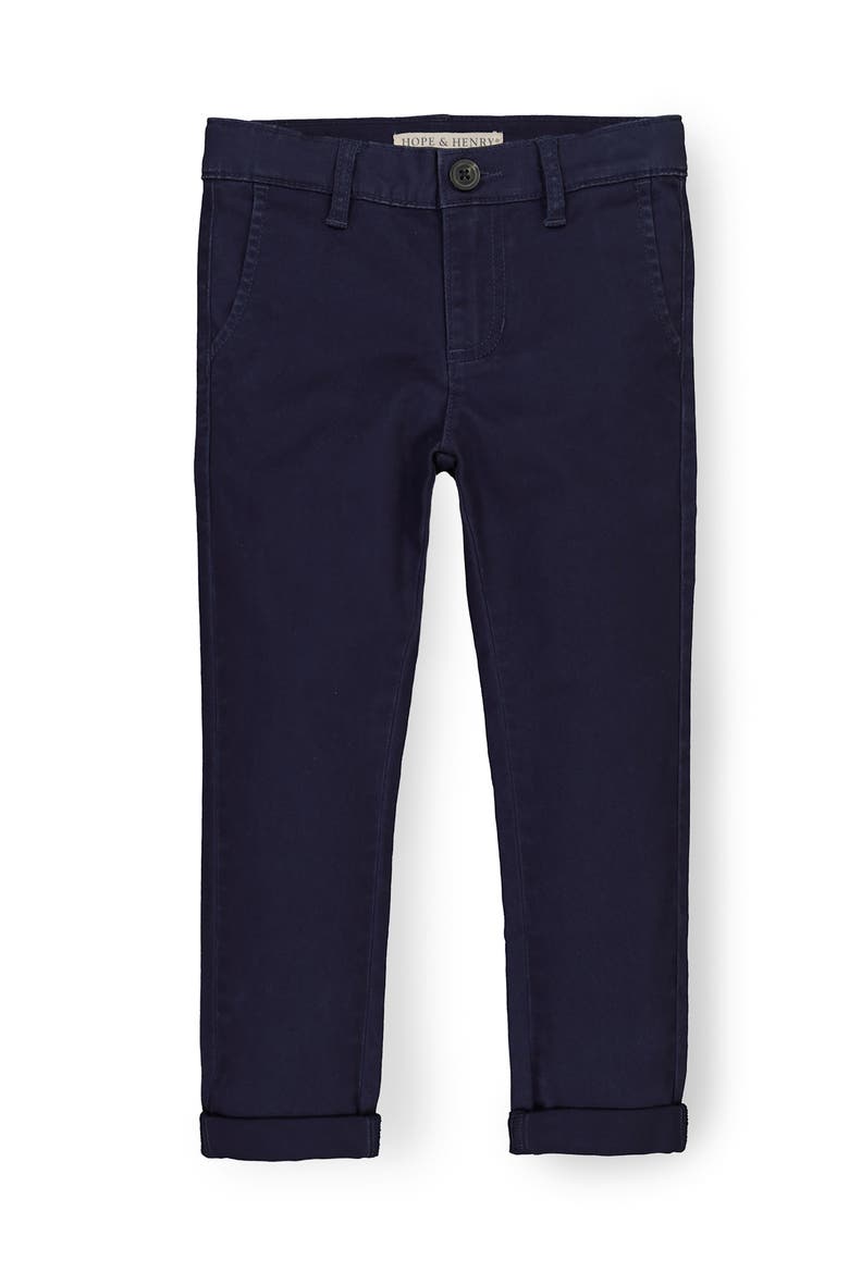 Kids' Organic Skinny Stretch Twill Chino Pant, Main, color, Skinny Stretch Navy