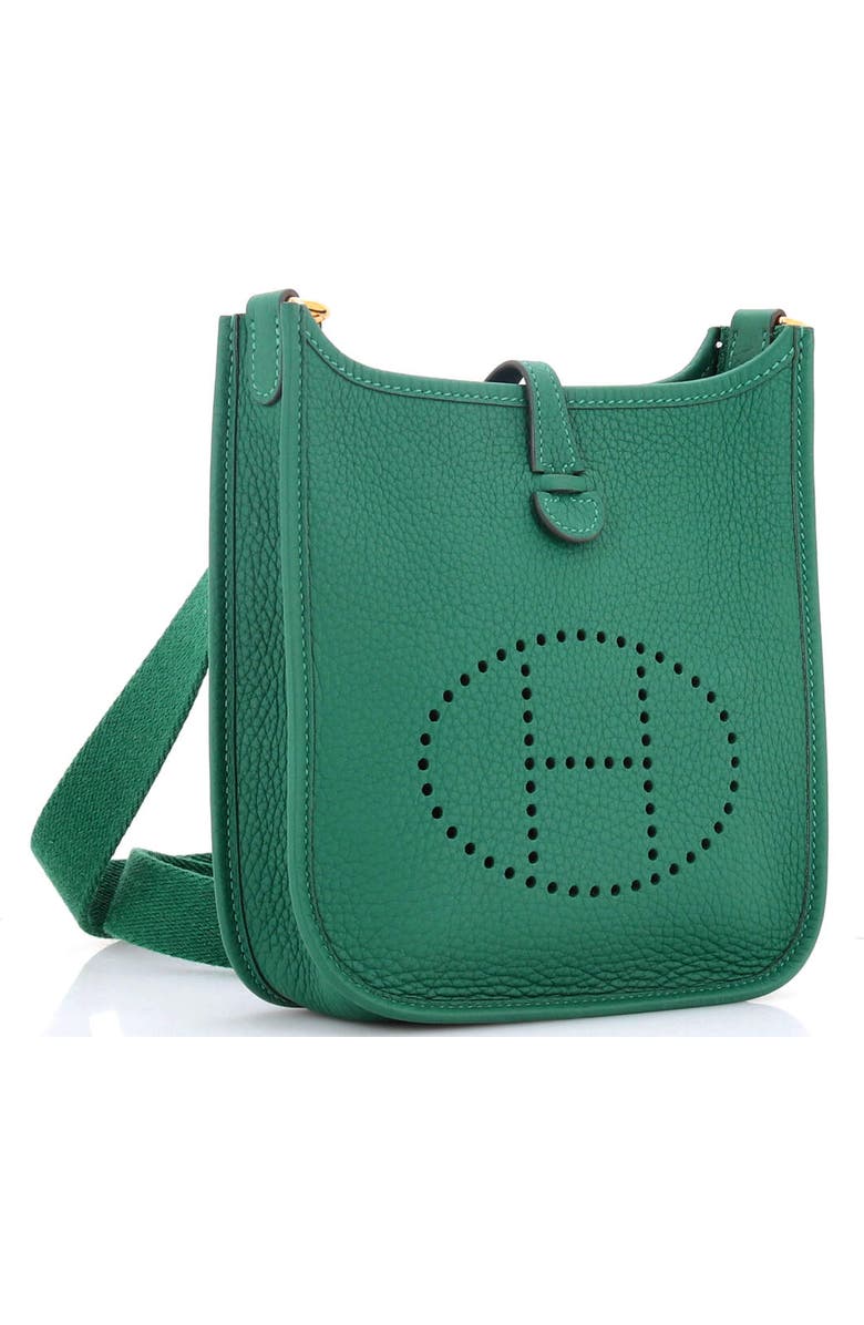 Pre-Owned Hermes Evelyne Bag Gen III Clemence TPM, Alternate, color, Vert Moyen
