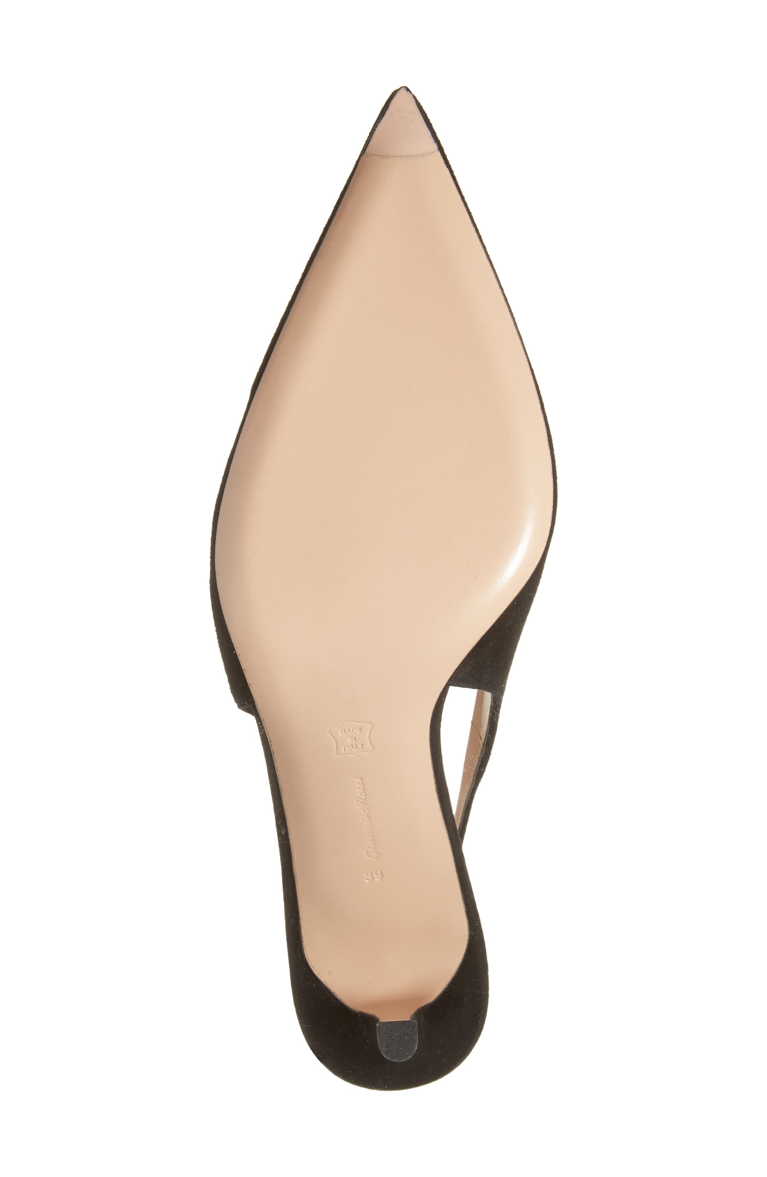 Suede Slingback Pump, Alternate, color, BLACK