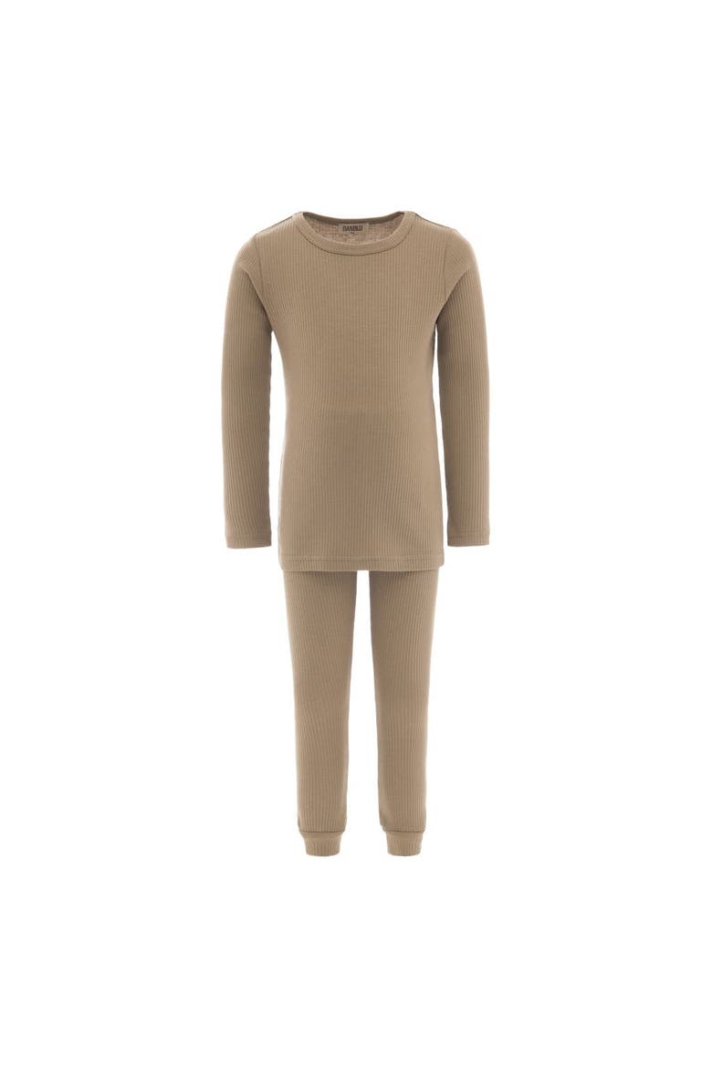 Striped Modal Outfit, Main, color, Khaki
