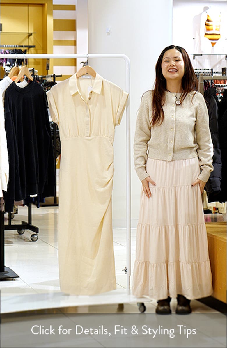 Ruched Maxi Shirtdress, sales video thumbnail
