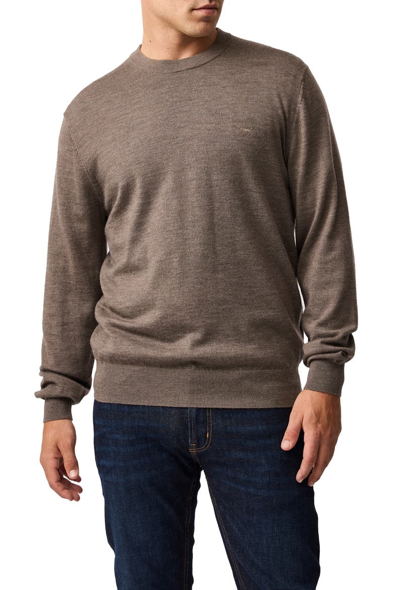 York Bay Merino Wool Sweater, Main, color, SABLE