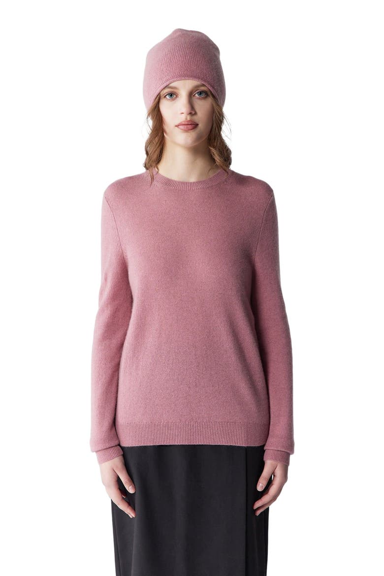 $99 Cashmere Hat & Sweater Set, Alternate, color, lilas