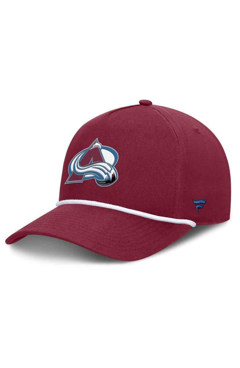 FANATICS Men's Fanatics Burgundy Colorado Avalanche Authentic Pro Rink Roper A-Frame Adjustable Hat, Main, color, Burgundy
