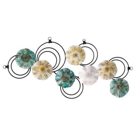 2.5-ft x 1.5-ft Scallop Design Metal Wall Art Decor