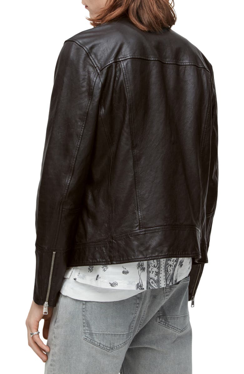 AllSaints Rio Leather Biker Jacket, Alternate, color, 