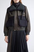 Sacai Nylon & Wool Melton Jacket