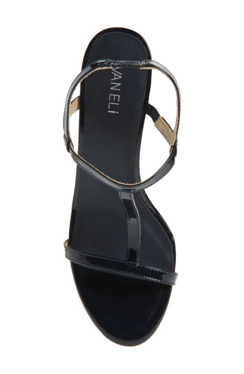 Vaneli Mohan T-strap Wedge Sandal In Navy