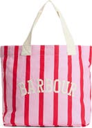 Barbour Emily Stripe Cotton Canvas Tote