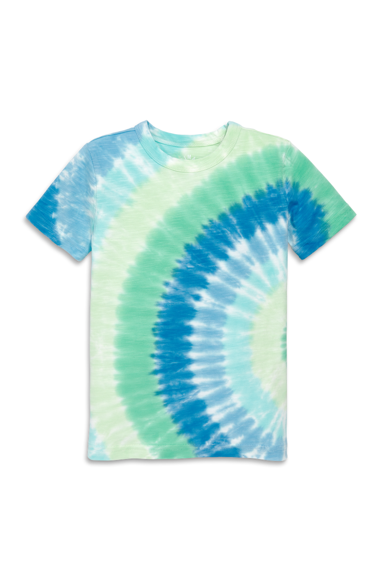 Primary Kids Tie-Dye Tee, Main, color, Cool Tie Dye Spiral