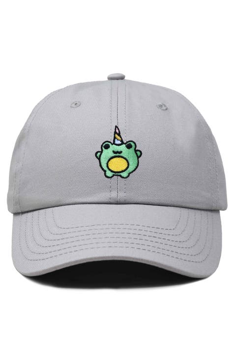Froggy Unicorn Embroidered Cap
