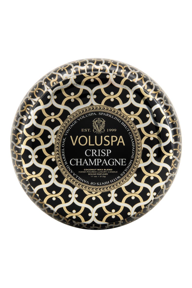 Maison Noir Crisp Champagne Maison Metallo Two-Wick Candle, Main, color, NO COLOR