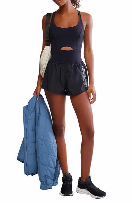 Free People FP Movement Righteous Runsie Reflect Romper
